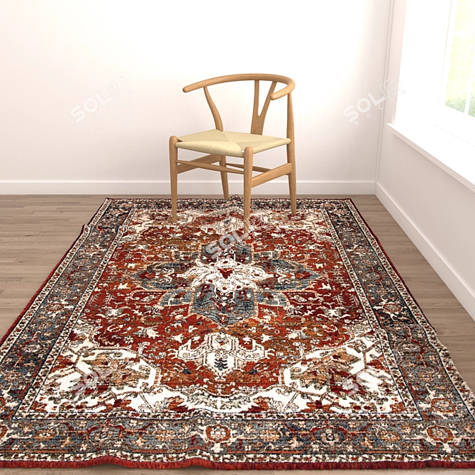 Variety Rug Collection Set 3D model image 5