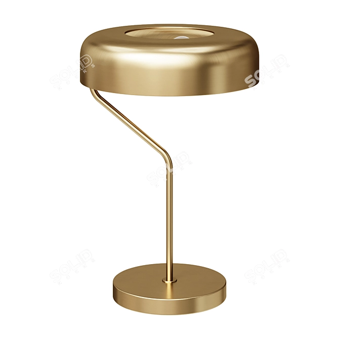 Eclipse Brass Table Lamp 42cm 3D model image 1