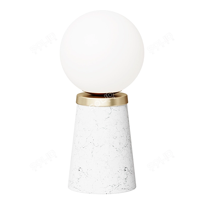 Otto Marble Table Lamp 26cm 3D model image 1