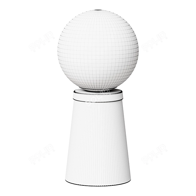 Otto Marble Table Lamp 26cm 3D model image 2