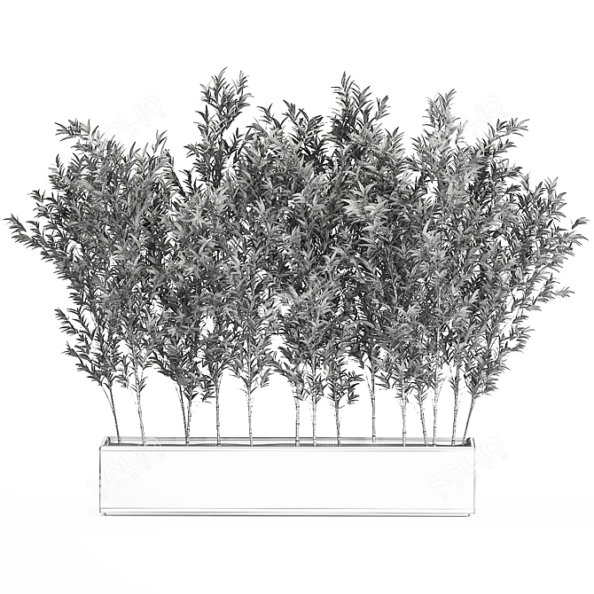 Unique product title: Bamboo Groves for Outdoor and Interior 3D model image 7