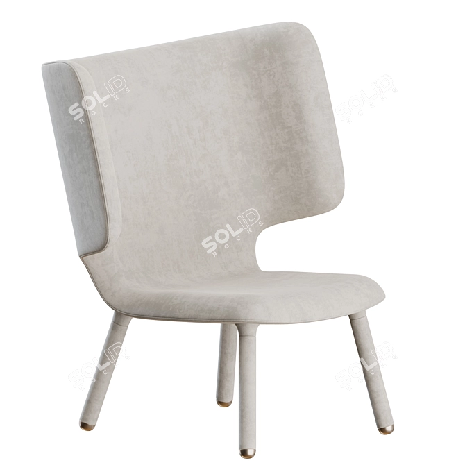 Modern Tembo Lounge Chair Design 3D model image 1