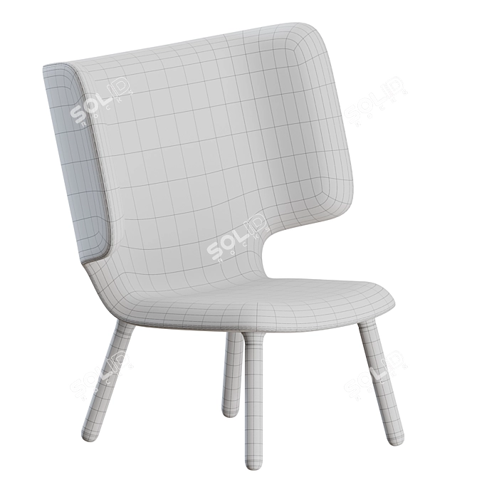 Modern Tembo Lounge Chair Design 3D model image 4