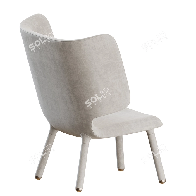 Modern Tembo Lounge Chair Design 3D model image 6