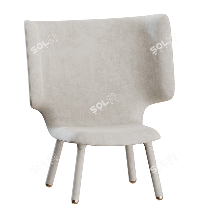 Modern Tembo Lounge Chair Design 3D model image 7