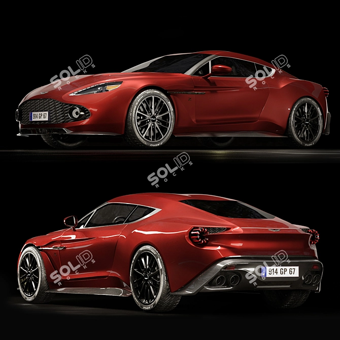 Aston Martin Vanquish Zagato 3D Model 3D model image 2