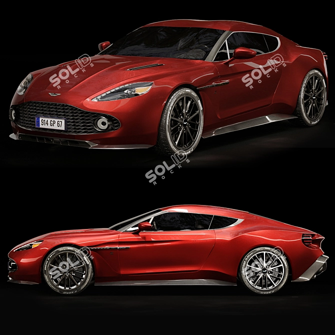 Aston Martin Vanquish Zagato 3D Model 3D model image 3