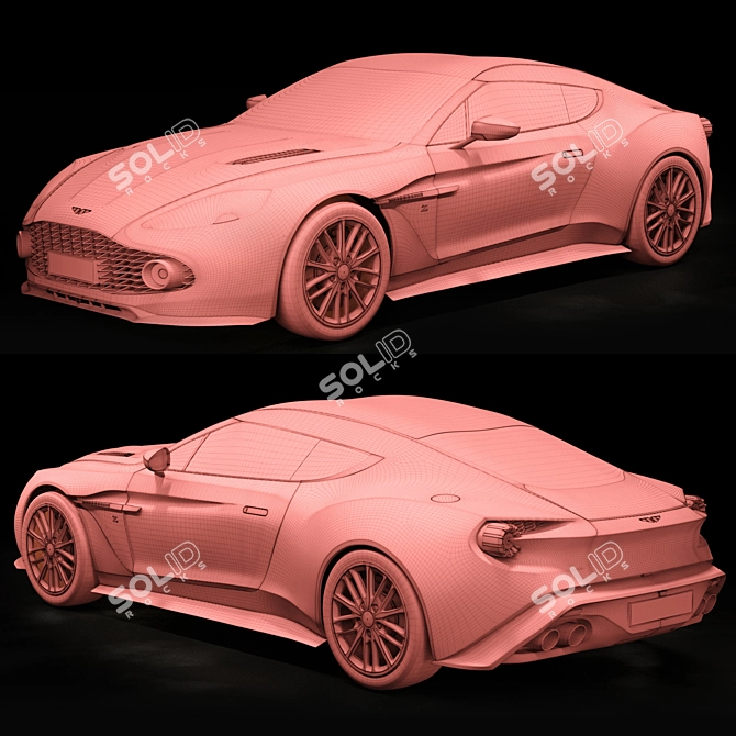 Aston Martin Vanquish Zagato 3D Model 3D model image 4