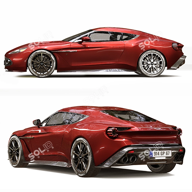 Aston Martin Vanquish Zagato 3D Model 3D model image 5