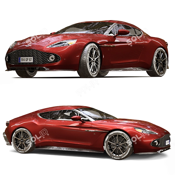 Aston Martin Vanquish Zagato 3D Model 3D model image 6