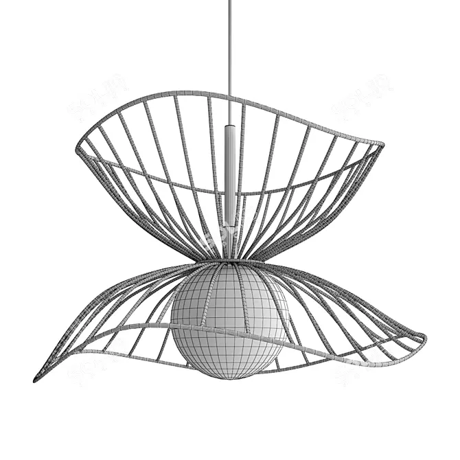 Modern Simris V-Ray Lamp 3D model image 2