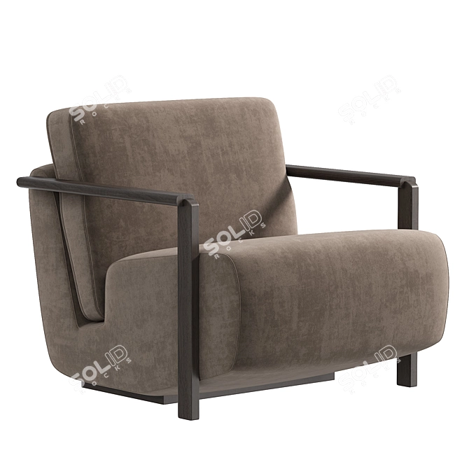 Luxury Franck Armchair Haymann Furnishing 3D model image 2