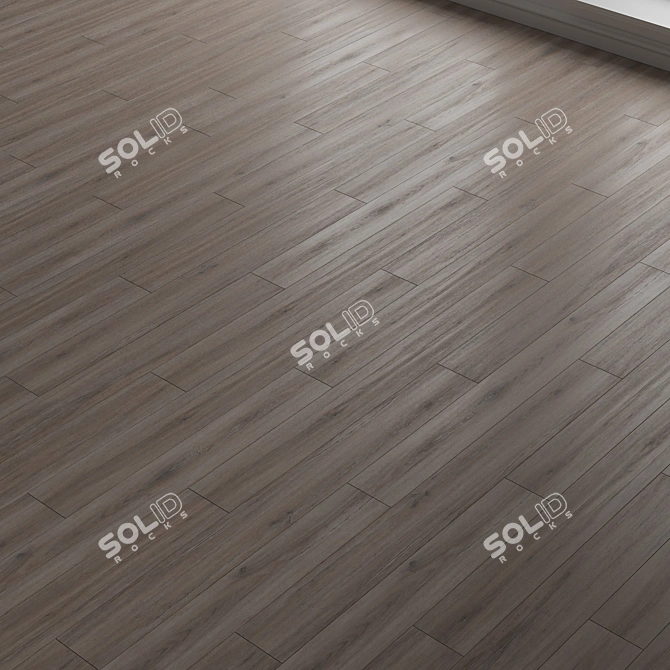 Dark Oak Laminate Flooring Parquet 3D model image 1