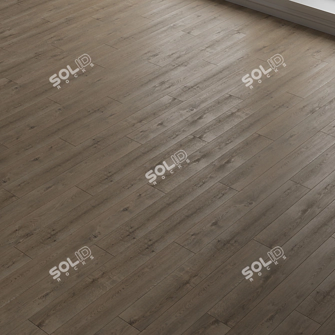 Dark Oak Laminate Flooring 3D model image 1