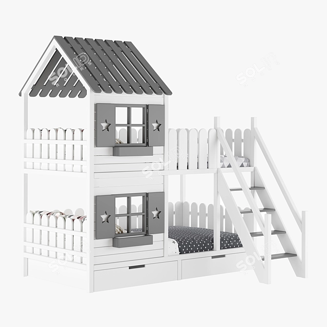 Adaptable Kids Furniture Set 3D model image 1