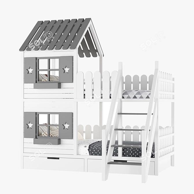 Adaptable Kids Furniture Set 3D model image 2