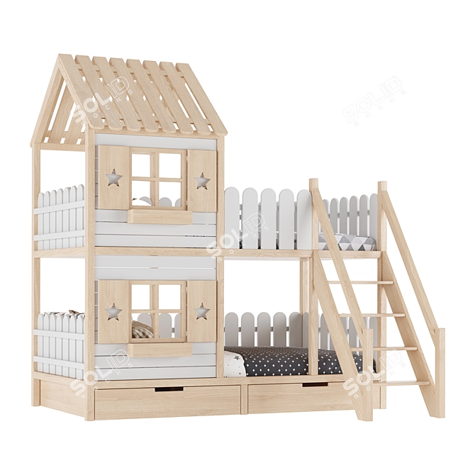 Adaptable Kids Furniture Set 3D model image 6