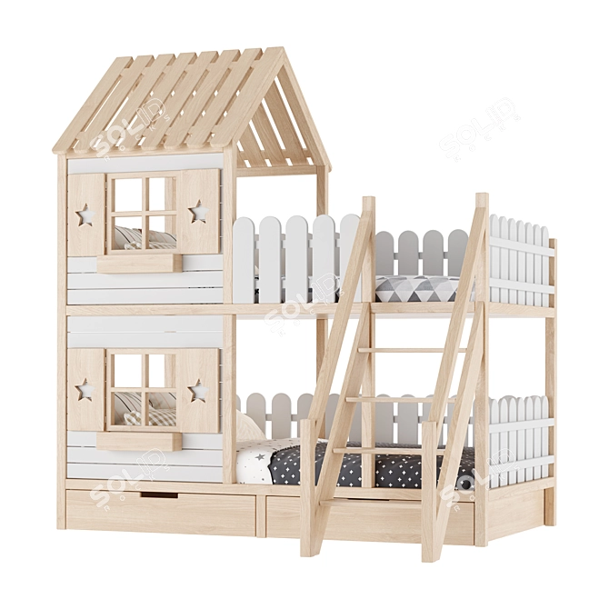 Adaptable Kids Furniture Set 3D model image 7