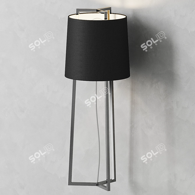 Modern Industrial Urban Table Lamp 3D model image 2