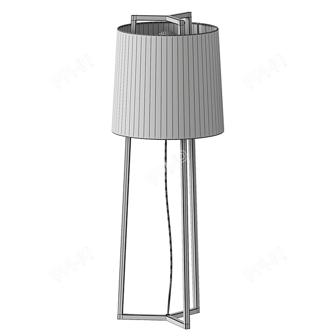 Modern Industrial Urban Table Lamp 3D model image 7