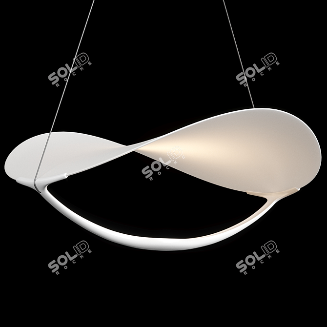 Modern Pendant Light Fixture, Plena 3D model image 1