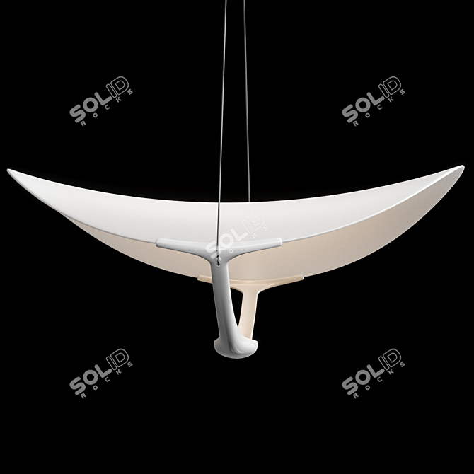 Modern Pendant Light Fixture, Plena 3D model image 2