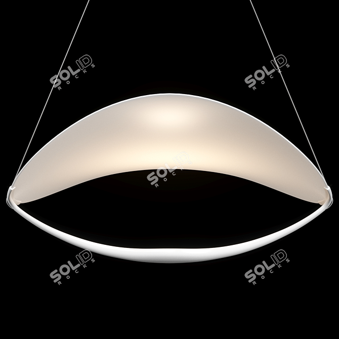 Modern Pendant Light Fixture, Plena 3D model image 3