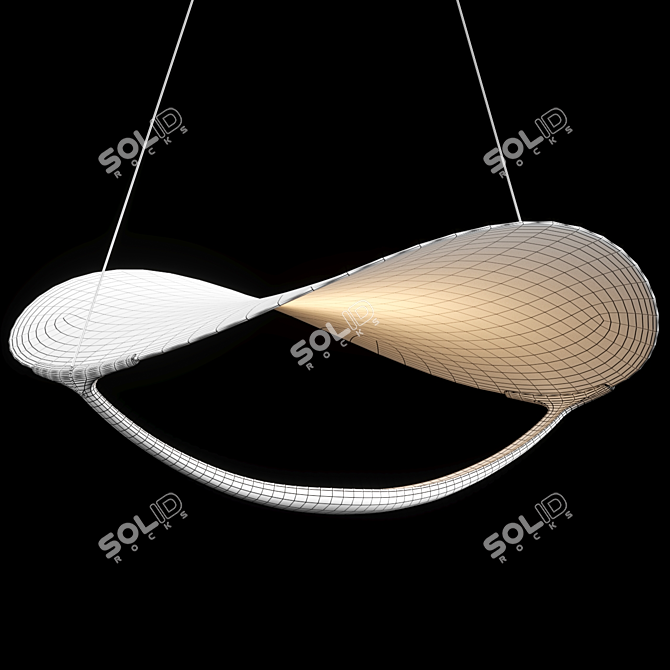 Modern Pendant Light Fixture, Plena 3D model image 5