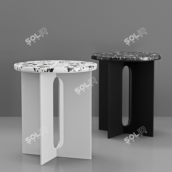 SKANDI Terrazzo Coffee Tables 3D model image 3