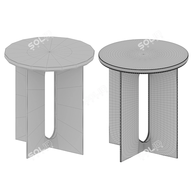 SKANDI Terrazzo Coffee Tables 3D model image 4