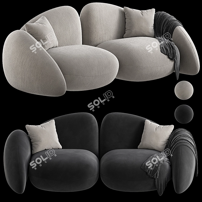 Modern Lithos Design Sofa 2015 3D model image 2