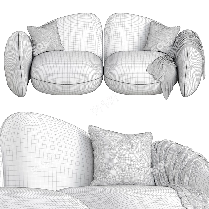 Modern Lithos Design Sofa 2015 3D model image 3