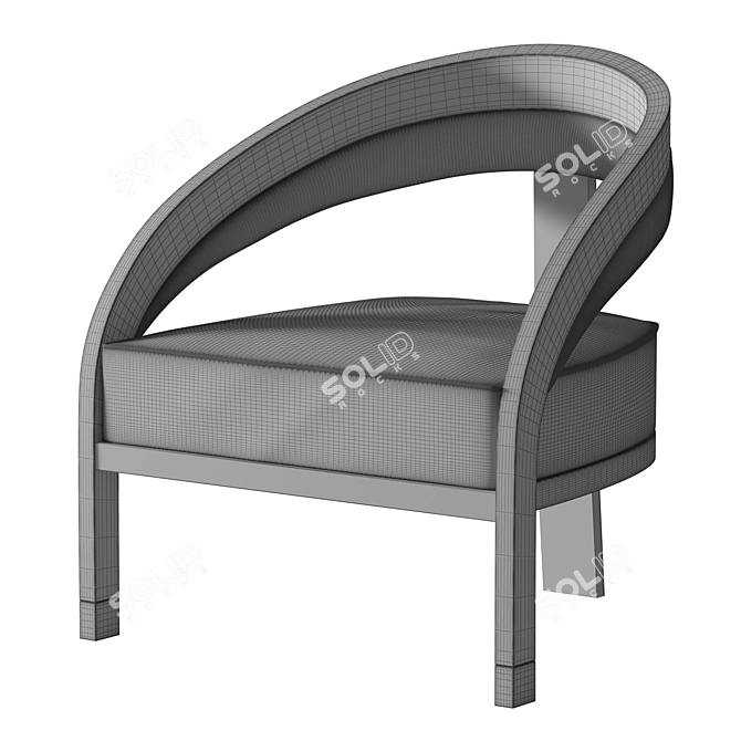 Archive AMER Armchair 3D Model 3D model image 2