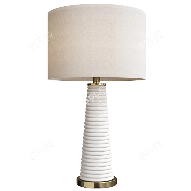 Elegant Piera Table Lamp 3D model image 1