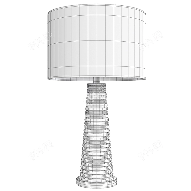 Elegant Piera Table Lamp 3D model image 2