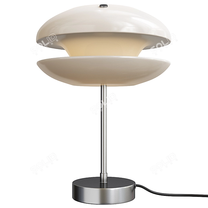 Sleek Modern Yo Yo Lamp 3D model image 1