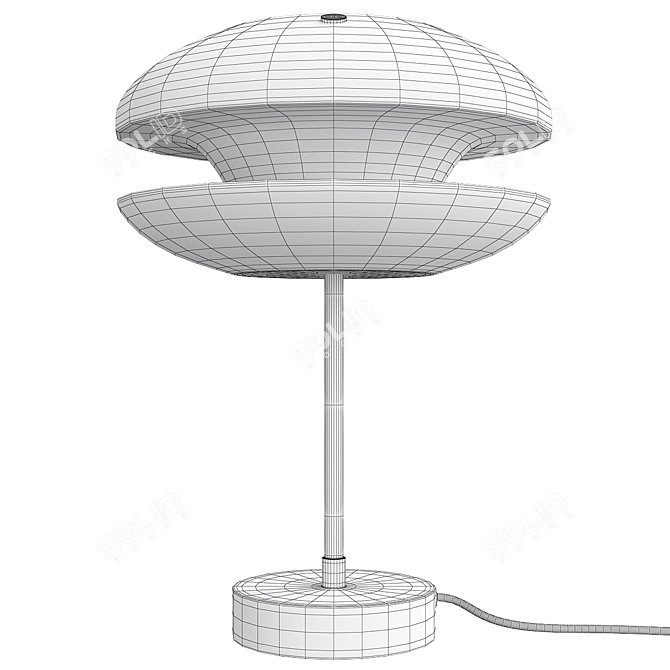 Sleek Modern Yo Yo Lamp 3D model image 2