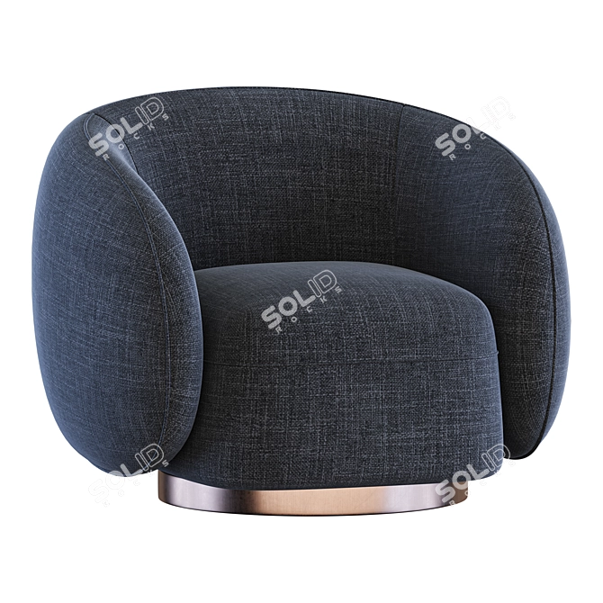 Elegant Swivel Chair Brice Eichholtz 3D model image 3