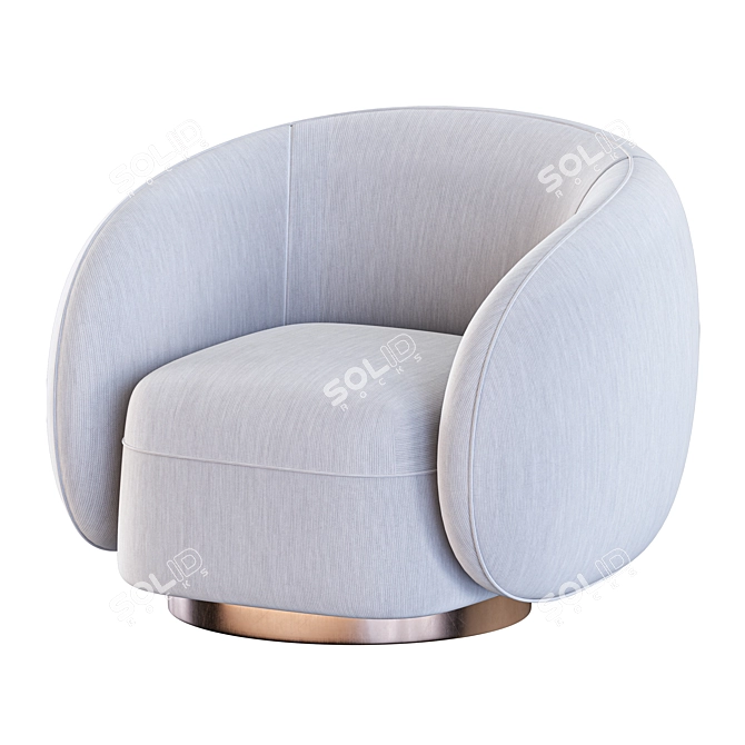 Elegant Swivel Chair Brice Eichholtz 3D model image 5