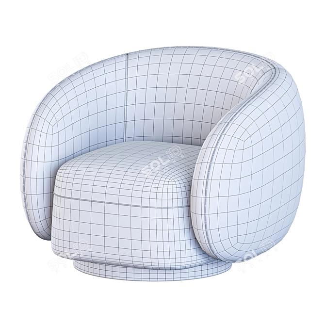 Elegant Swivel Chair Brice Eichholtz 3D model image 6