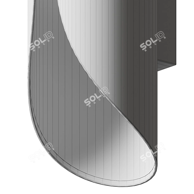 Sculptural Vintage Style Wall Sconce 3D model image 4