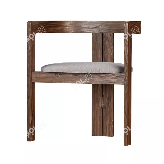 Modern Elegance: Tacchini Pigreco Chair 3D model image 1