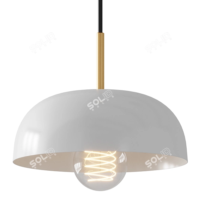 Color Pop Dome Pendant - Home Lighting 3D model image 1