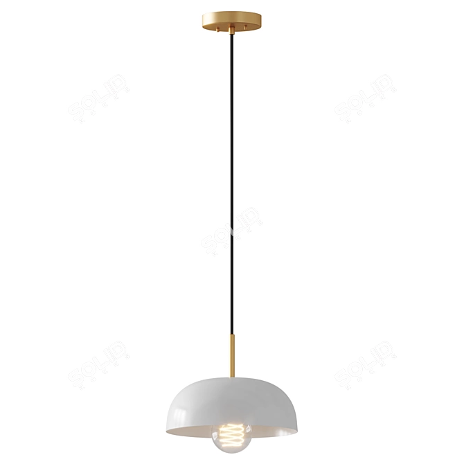 Color Pop Dome Pendant - Home Lighting 3D model image 2