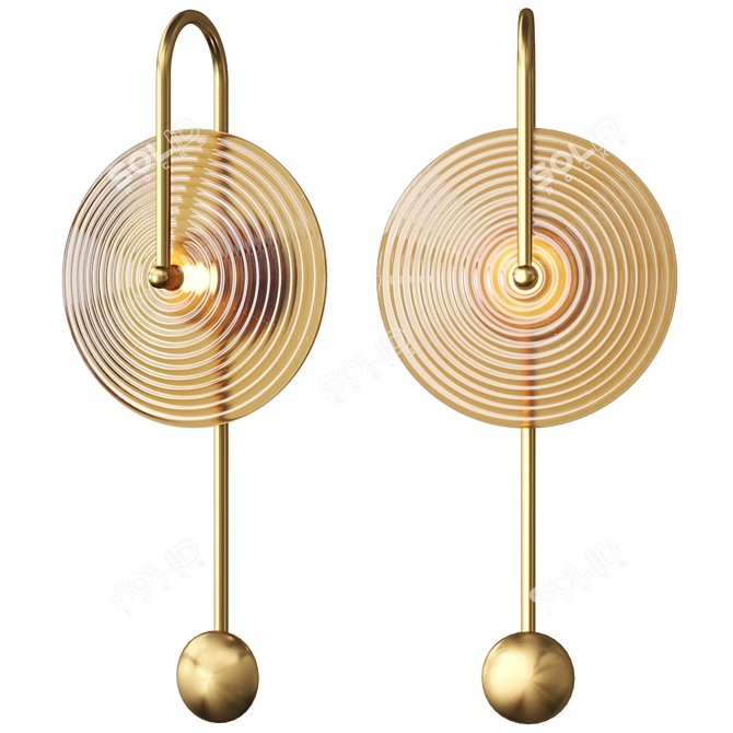 Mogens Glass Wall Sconce 3D model image 1