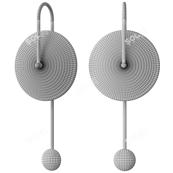 Mogens Glass Wall Sconce 3D model image 2