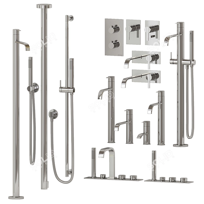 Antonio Lupi Bikappa Mixers Collection 3D model image 4