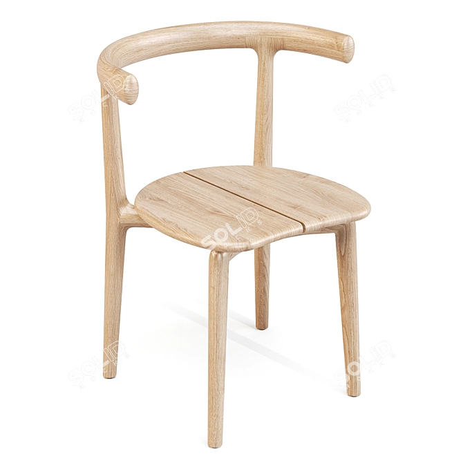 Baxter Himba Outdoor Dining Chair 3D model image 2