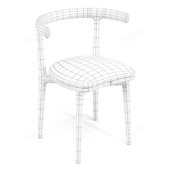 Baxter Himba Outdoor Dining Chair 3D model image 4