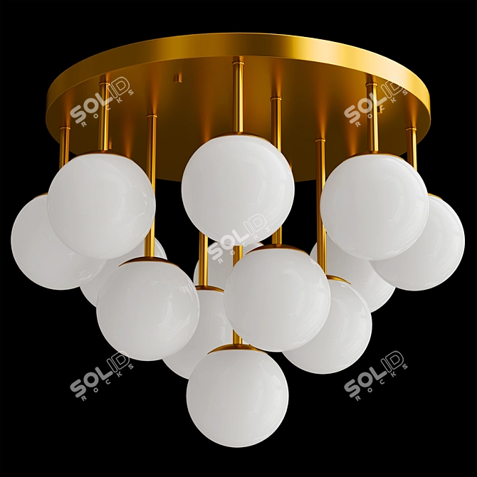 Modern Sphere Pendant Light Fixture 3D model image 1